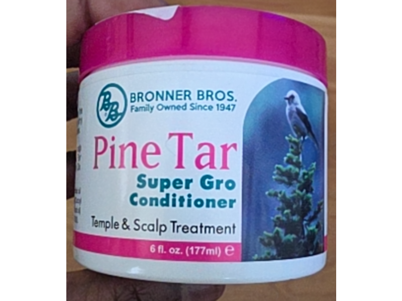 Bronner Bros Pine Tar Super Gro Conditioner, 6 fl oz/177 mL