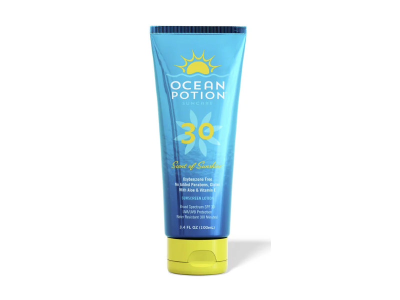 Ocean Potion Suncare Sunscreen Lotion, SPF 30 Scent Of Sunshine, 3.4 fl oz/100 mL