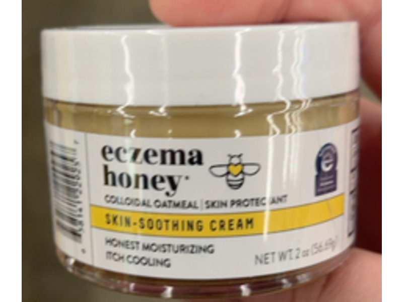 Eczema Honey Skin Soothing Cream, Colloidal Oatmeal, 2 oz/56.9 g