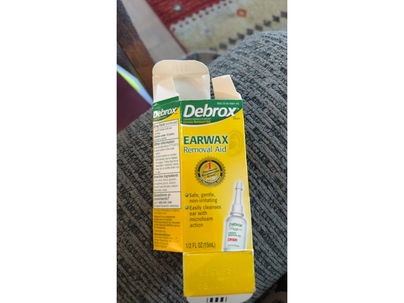 Debrox Earwax Removal Aid, 0.5 fl oz/15 mL