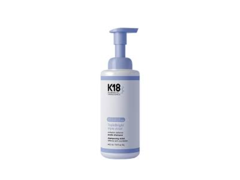 K18 TripleBright Oxidation Defense Purple Shampoo, 15 fl oz/443 mL