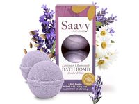 Saavy Naturals Bath Bombs, Lavender Chamomile, 12 oz/340 g, 2 Count - thumbnail 1