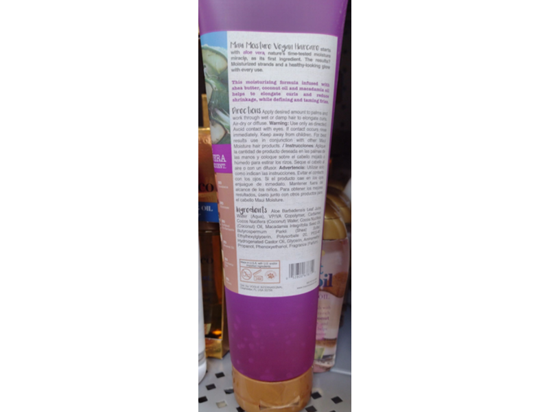 Maui Moisture Hair Styling Gel, Frizz Free+ Shea Butter, 10 oz/283 g