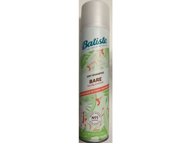 Batiste Dry Shampoo, Bare Barely Scented, 8.47 oz/240 g