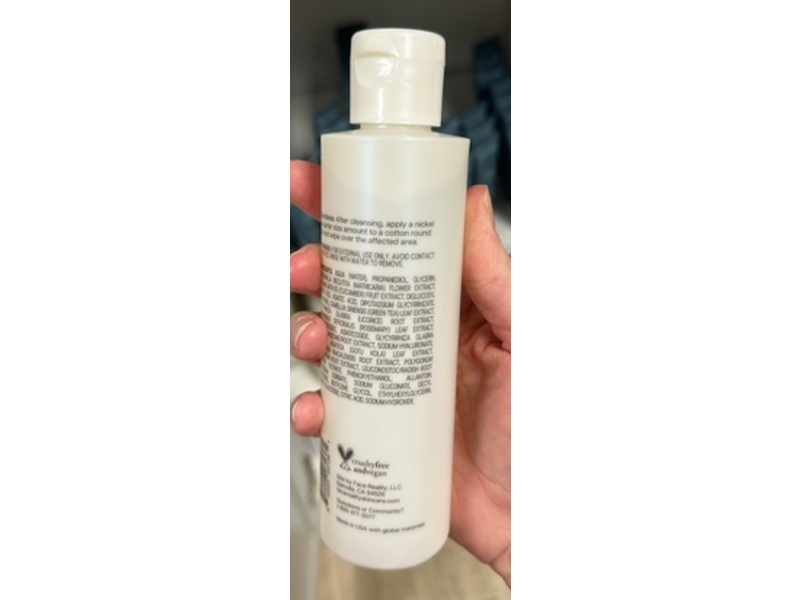 Face Reality Soothing Radiance Toner, 6 fl oz/180 mL