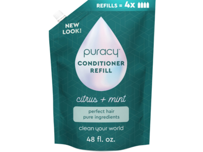Puracy Conditioner Refill, Citrus + Mint, 48 fl oz/1418 mL