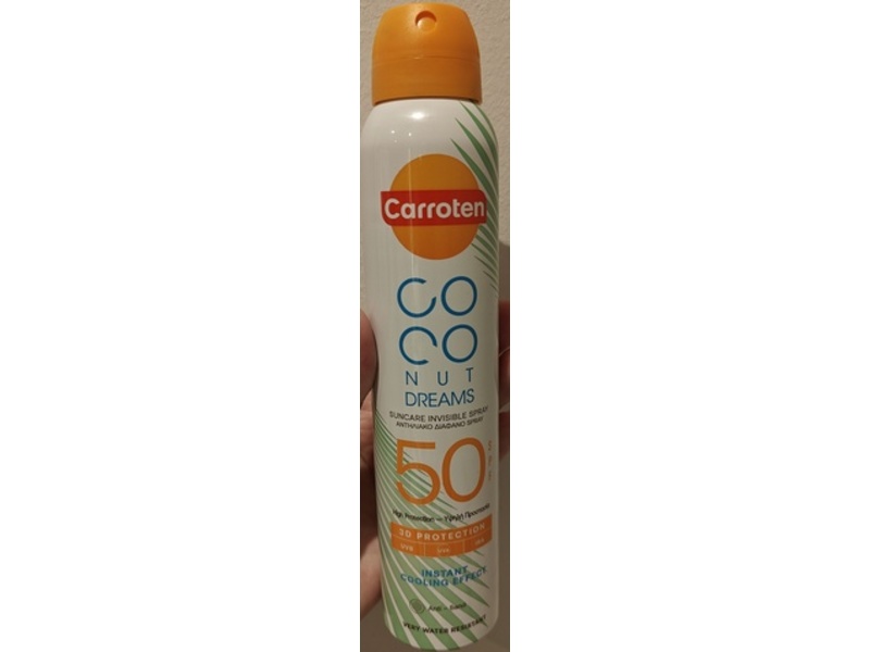 Carroten 3D Protection Suncare Invisible Spray, Coconut Dreams, SPF 50, 200 mL