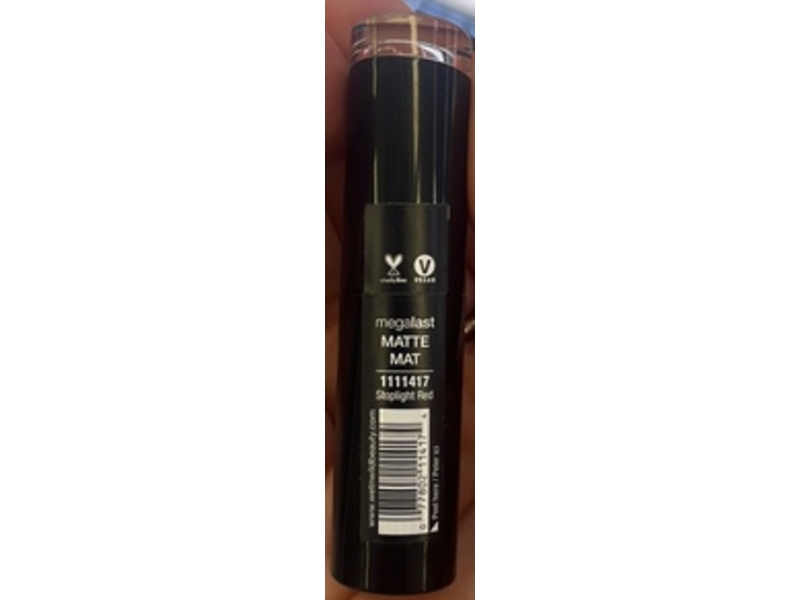 wet n wild Mega Last Matte Lip Color, Stoplight Red, 0.11 oz/3.3 g