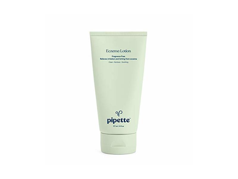 Pipette Eczema Lotion - Relieves Irritation, Keeps Dry, Itchy Skin Calm, Smooth and Deeply Moisturized, Fragrance-Free (Petrolatum and Silicone Free Formulas), Eczema Cream, 6 fl oz