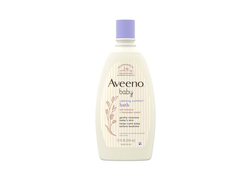 Aveeno Baby Calming Comfort Bath, Oat Extract & Lavender Scent, 12 fl oz/354 mL