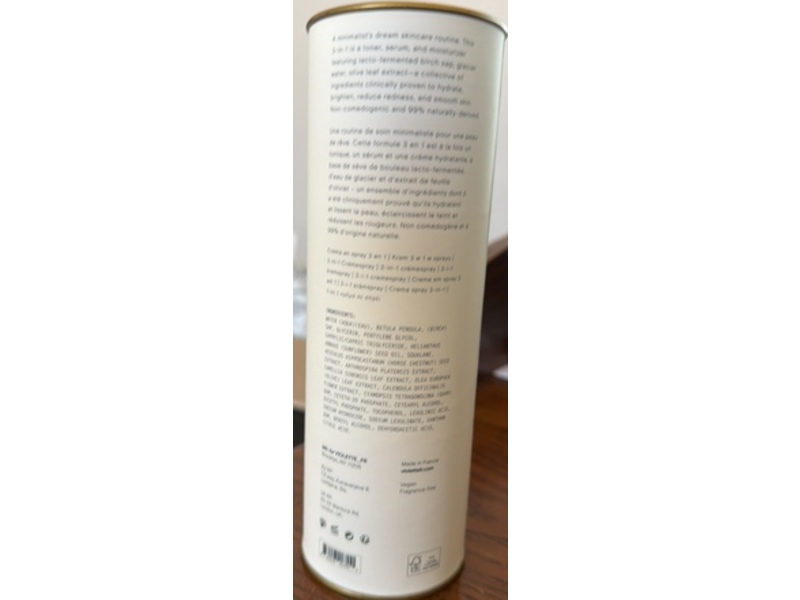 Violette_Fr Boum-Boum Milk 3-In-1 Cream Spray, 3.3 fl oz/100 mL