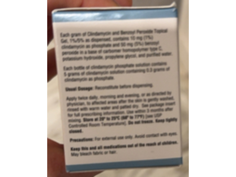 Clindamycin and Benzyl Peroxide Gel 1% / 5%, 25 g, Taro (Rx)
