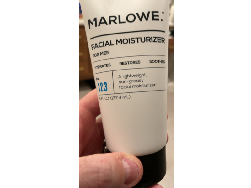 Marlowe Facial Moisturizer, No.123, 8 fl oz/177.4 mL