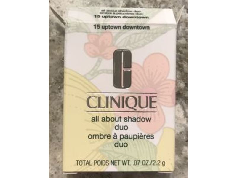 Clinique All About Shadow Duo, 15 Uptown Downtown, 07 oz/2.2 g