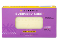 Alaffia Everyday Shea Triple Milled Soap, Lavender, 8 oz/227 g, Pack Of 2 - thumbnail 1