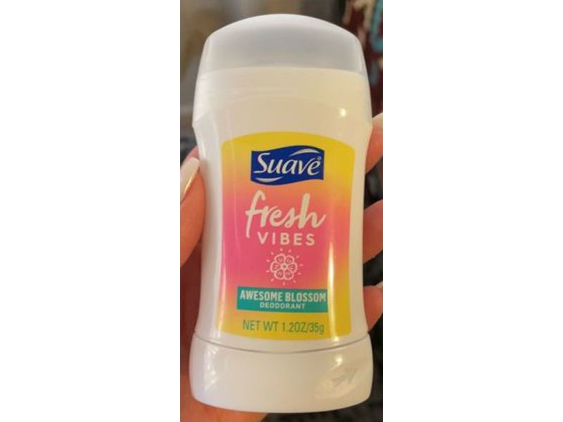 Suave Fresh Vibes Deodorant, Awesome Blossom, 1.2 oz/35 g