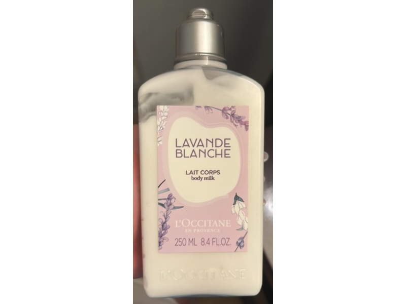 L'Occitane En Provence Body Milk, Lavande Blanche, 8.4 fl oz/250 mL