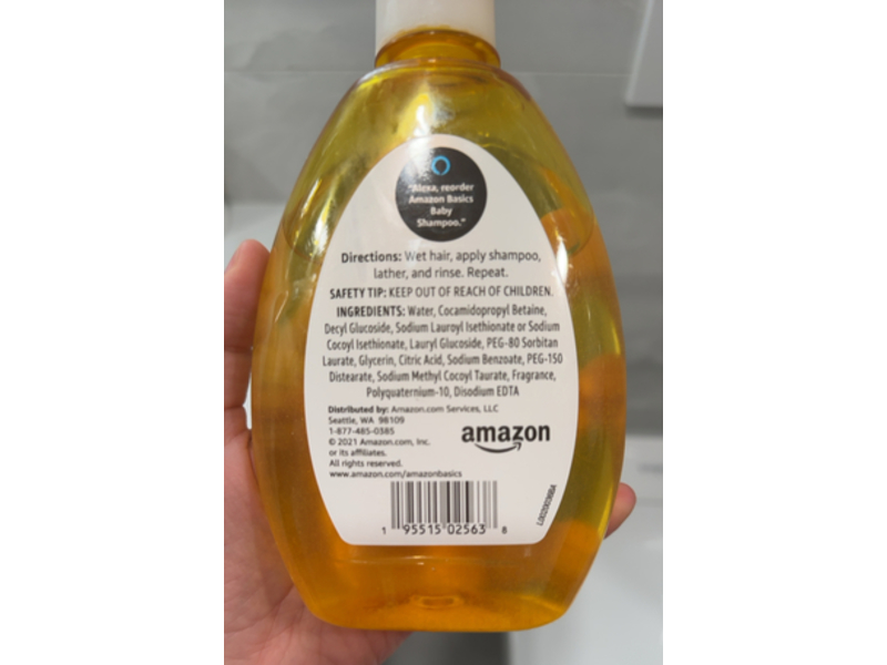 Amazon Basics Tear-Free Baby Shampoo, 13.6 fl oz/400 mL