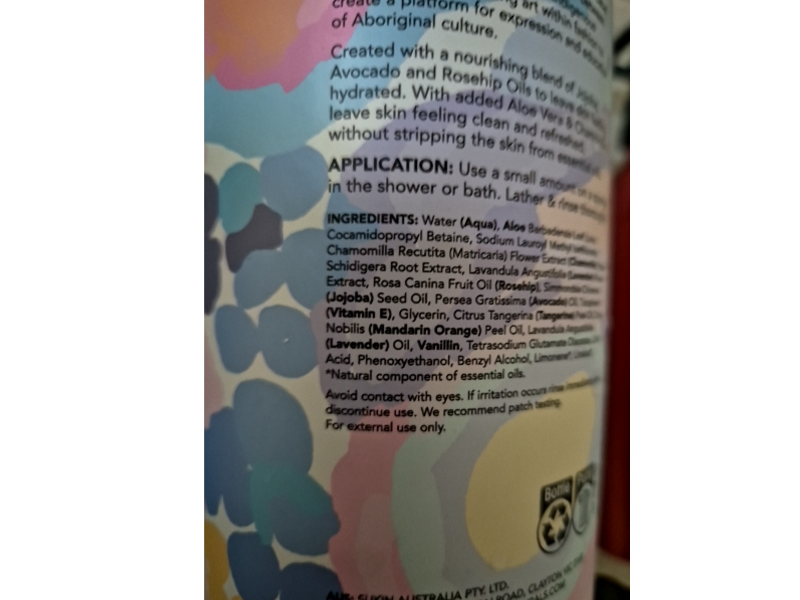 Sukin Arkie Body Wash, 33.82 fl oz/1 L