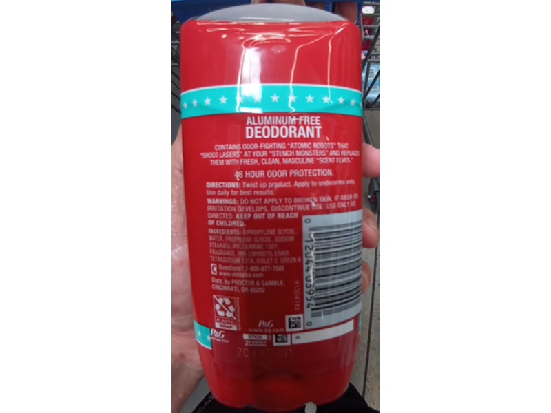 Old Spice High Endurance Deodorant Twin Pack, Pure Sport, 6 oz/170 g