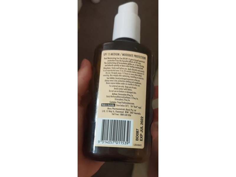 Reef Moisturising Sun Tan Oil Spray, SPF 15, Medium, 220 mL