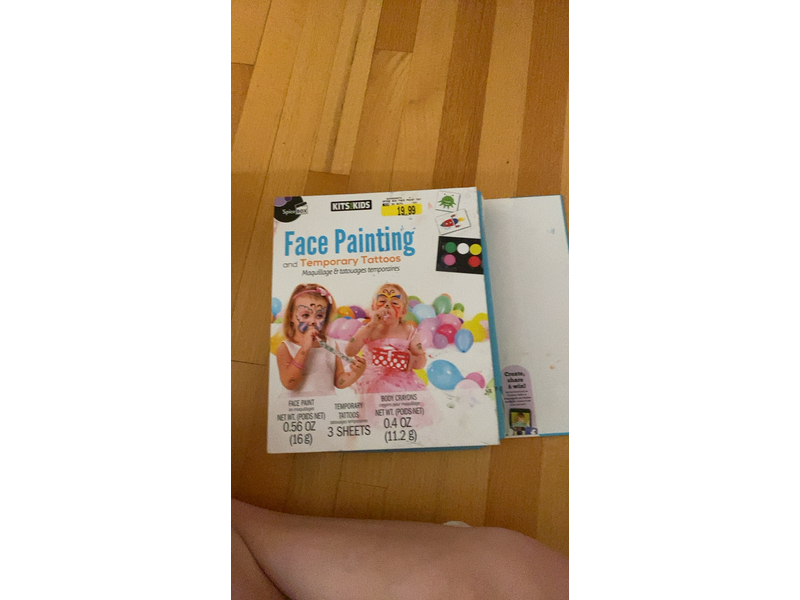 Spice Box Kits For Kids Face Painting & Temporary Tattoos Kit