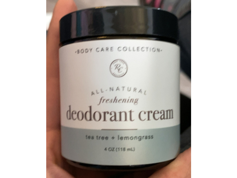Rowe Casa Organics Deodorant Cream, Tea Tree + Lemongrass, 4 oz/118 mL