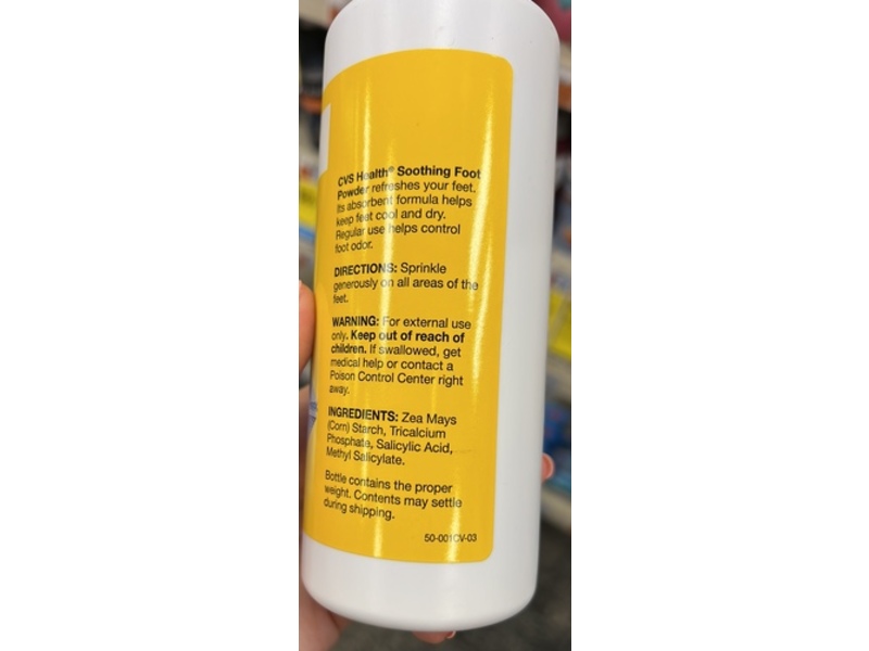 CVS Health Soothing Foot Powder, 7 oz/198 g