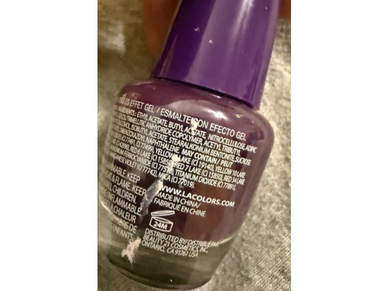 L.A. Colors Gel Glow Nail Polish, Haunting, 0.44 fl oz/13 mL