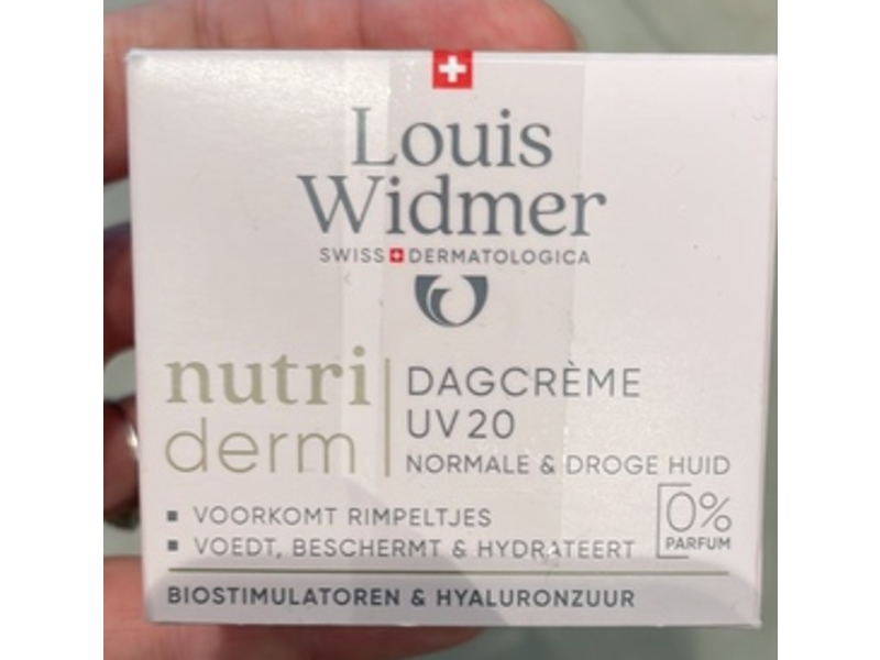 Louis Widmer Nutriderm Day Cream, SPF 20, 50 mL