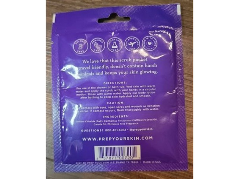 Prep Your Skin Body Scrub, Sugar Cookie, 0.75 oz/21 g