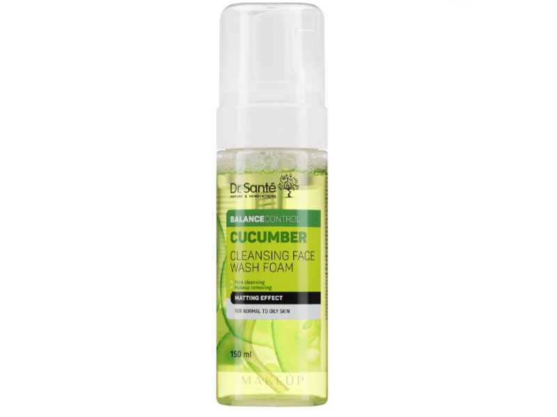 Dr. Sante Balance Control Cucumber Cleansing Face Wash Foam, 5.07 fl oz/150 mL