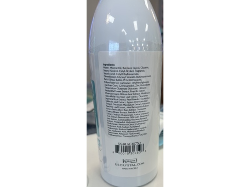Uscrystal Beauty Hand & Body Lotion, Pearl, 25.4 fl oz/750 mL