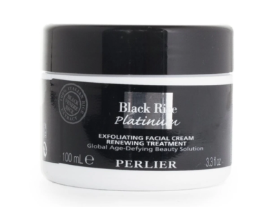 Perlier Black Rice Exfoliating Face Cream, 3.3 oz/100 mL