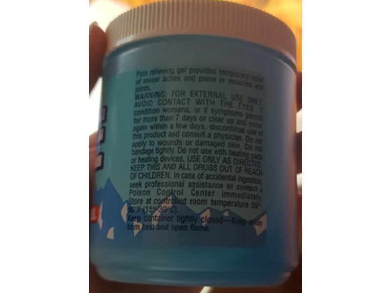 Personal Care Ice Cold Analgesic Pain Relieving Gel, 8 oz/227 g