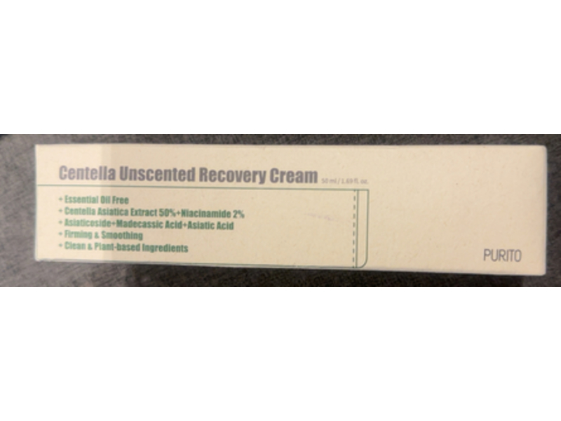 Purito Centella Recovery Cream, 1.69 fl oz/50 mL