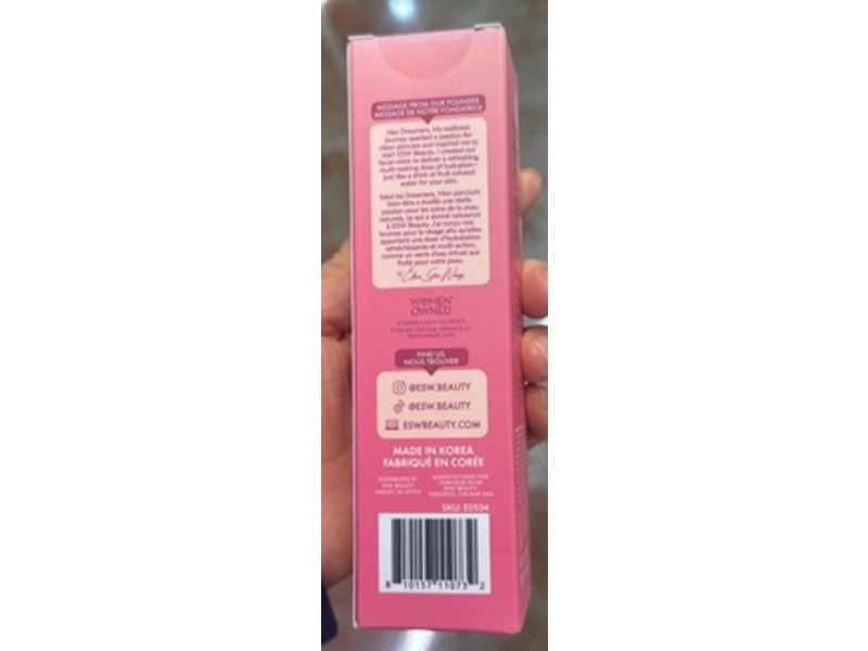 ESW Beauty Revitalizing Infused Water Facial Mist, Lychee Breeze, 3.4 fl oz/100 mL