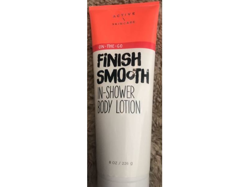 Bath & Body Works Active Skincare Finish Smooth In Shower Body Lotion, 8 oz / 226 g