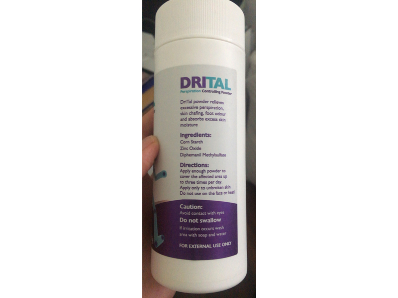 DriTal Perspiration Controlling Powder, 50 g