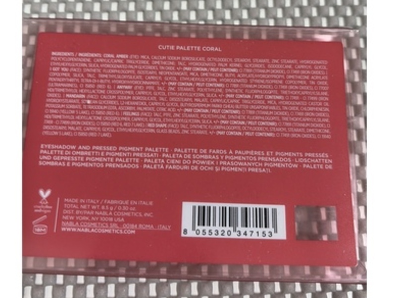 Nabla Cutie Palette, Coral, 0.30 oz/8.5 g