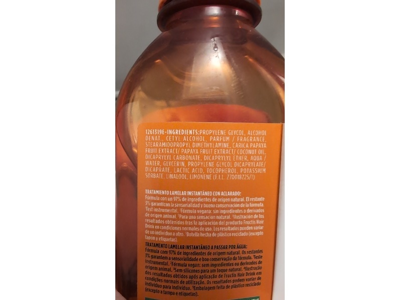 Garnier Fructis Hair Drink Papaya Repair Treatment, 200 mL