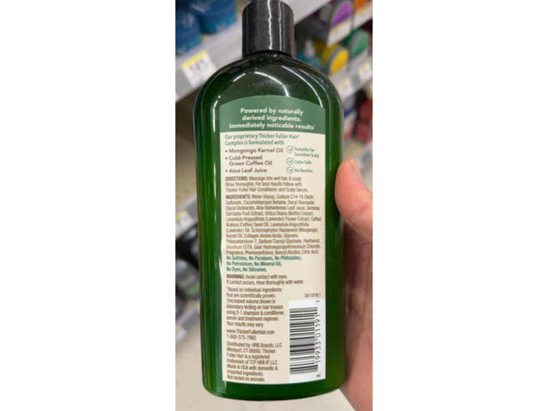 Thicker Fuller Hair 2-In-1 Thickening Shampoo & Conditioner, 12 fl oz/354 mL