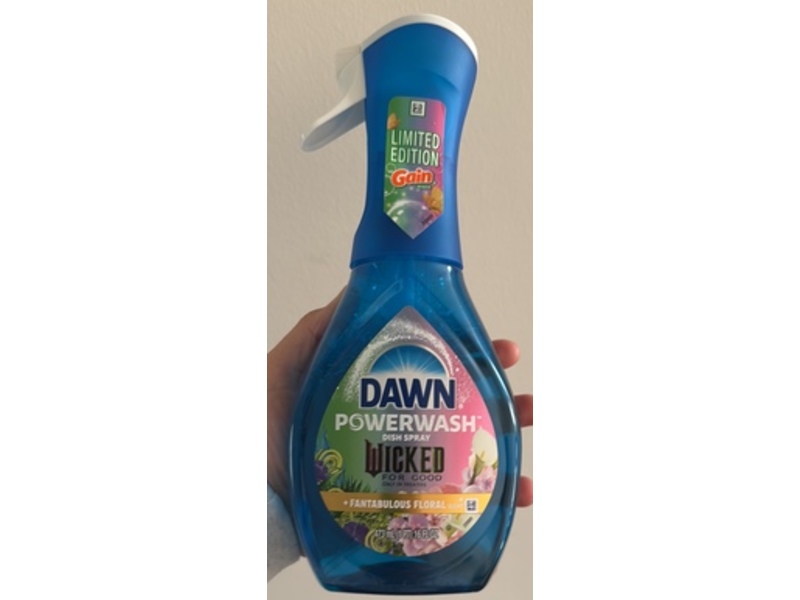 Dawn Power Wash Dish Spray, Wicked For Good, Fantabulous Floral Scent, 16 fl oz/473 mL
