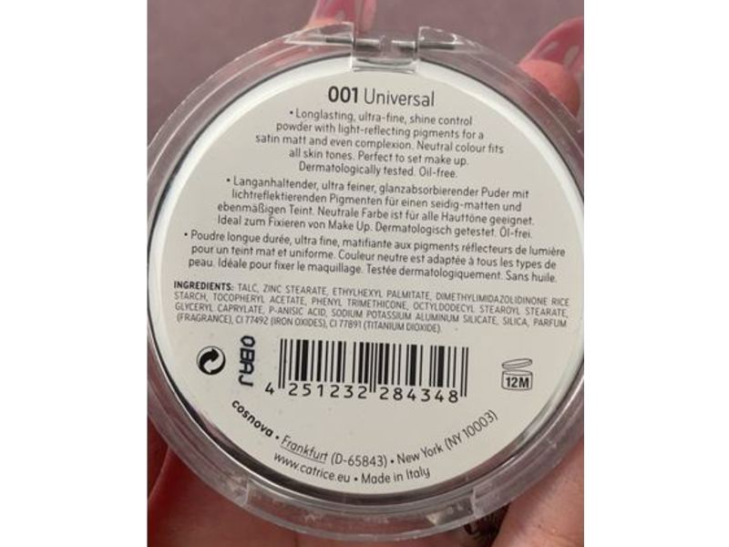 Catrice All Matt Plus Shine Control Powder, 001 Universal, 0.35 oz/10 g