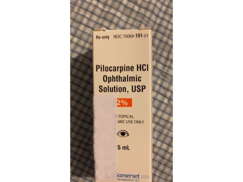 Pilocarpine HCl Ophthalmic Solution, USP 2%, 15 mL, Somerset Therapeutics, LLC (RX)