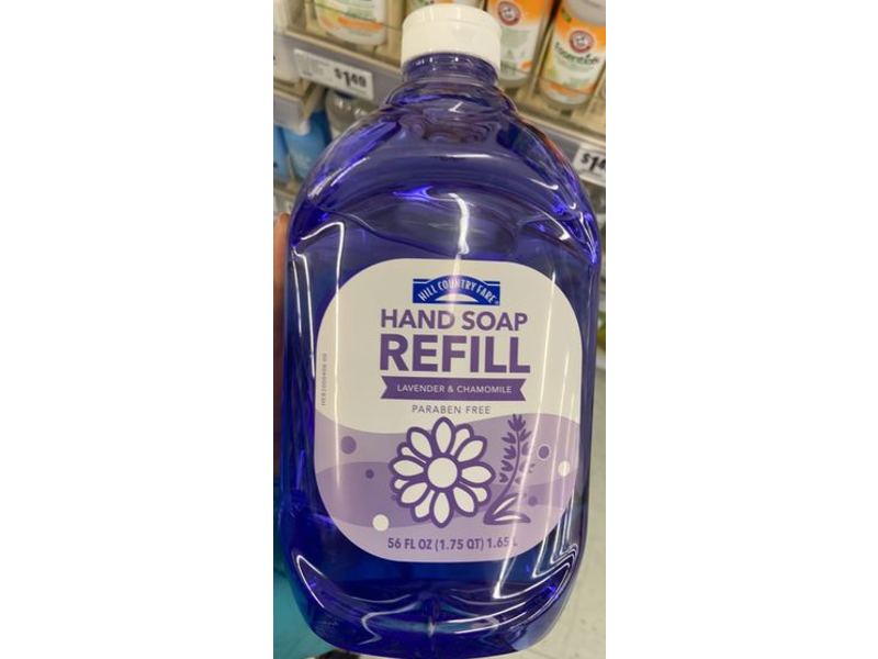 Hill Country Fare Hand Soap Refill, Lavender & Chamomile, 56 fl oz/1.65 L
