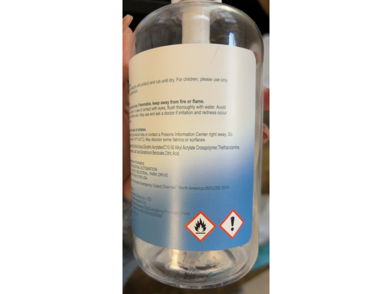 Global Cosmetics Hand Sanitizer, 16.91 fl oz/500 mL