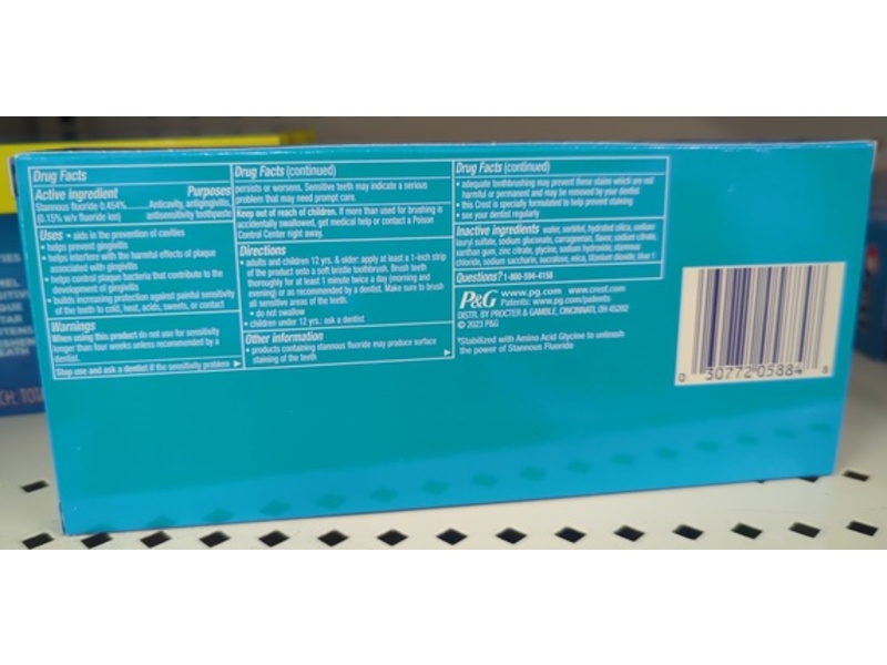 Crest Pro-Health Whitening Toothpaste, 4.3 oz/121 g, Pack of 2