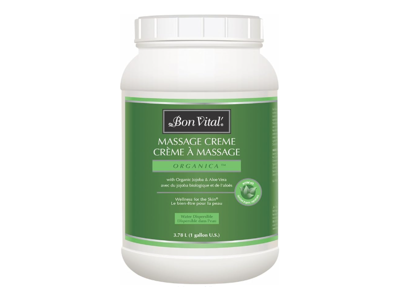 Bon Vital Massage Creme, Organic Jojoba & Aloe Vera, 3.78 L