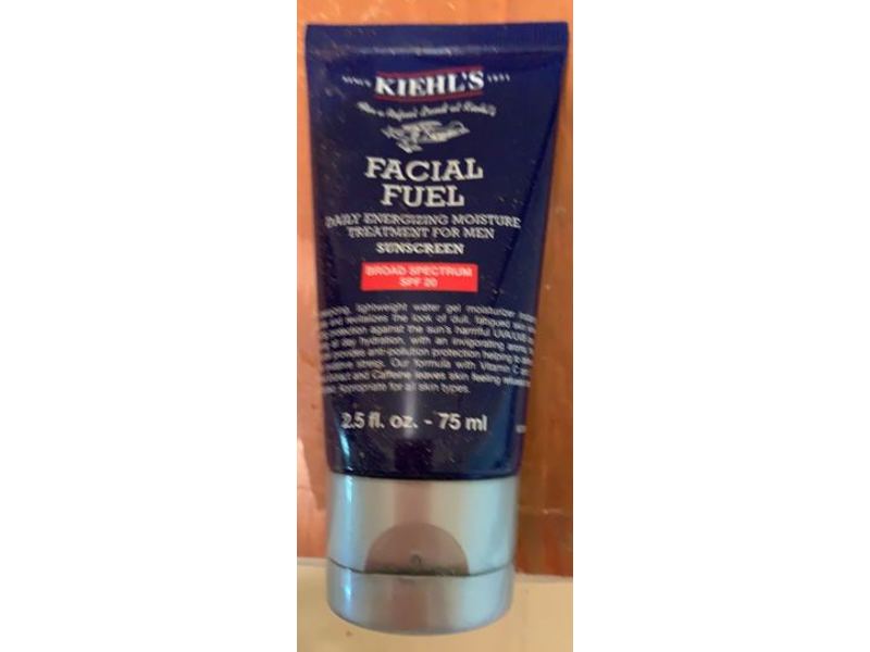 Kiehl's Facial Fuel Daily Energizing Moisture for Men Sunscreen, SPF 20, 2.5 fl oz/75 ml
